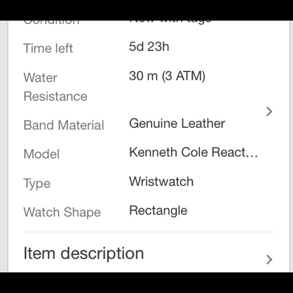 Kenneth Cole Reaction Oversized Rectangle Watch - Picture 7 of 7